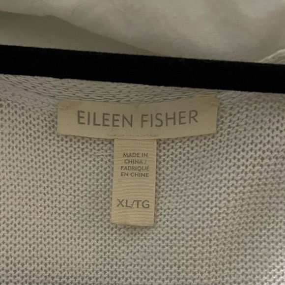 NWOT EILEEN FISHER 100% Organic Linen Long Cardigan Size XL - Picture 8 of 9